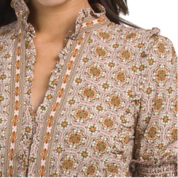 MAX STUDIO Short Sleeve Maxi V-neck Dress - Picture 3 of 3